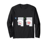 Can't Talk I'm Mewing, Mewing Technique Funny Mewing Maglia a Manica