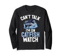 Can't Talk I'm on Catfish Watch Catfish Maglia a Manica