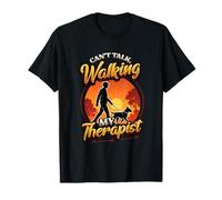 Can't Talk Walking My Therapist Dog Walking Maglietta