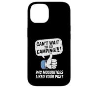 Can't Wait Go Camping Mosquitoes Funny Camper Custodia per iPhone 14