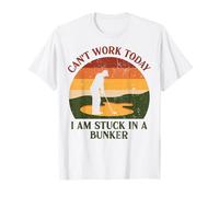 Can't Work Today Divertente Amante del Golf Distressed Vintage Golf Maglietta