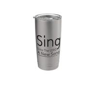 Canta contro il Signore una nuova canzone - Christian Text Design Bicchiere termico in acciaio inox doppia parete
