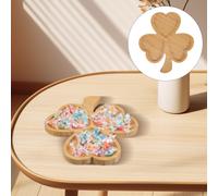 Canta di in legno a forma di shamrock a forma di legno per le feste per