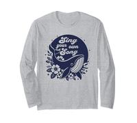 Canta la tua canzone Artsy Whale Maglia a Manica