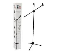 Canta Tu Asta Microfono Professionale Pieghevole e Regolabile, Supporto Microfono da Terra con Custodia Inclusa, Facile da Trasportare per Performance Uniche e Professionali, Nero