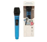 Microfono Wireless per Canta Tu Karaoke PRO Colore Blu Perfetto per i Duetti