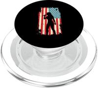Cantante Bandiera Americana Vocalist Musica Karaoke PopSockets PopGrip per MagSafe