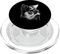 Cantante Papillon Dog Singer Dog Lover PopSockets PopGrip per MagSafe