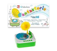 Cantastorie Fabulinis per Bambini da 1 a 8 Anni - Raccontastorie Educativo con 30 Dischi Sonori Illustrati di Storie, Racconti e Fiabe dei Grandi Classici + portachiave cucciolotti