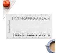 Cantautore modello di scrittura,Strumenti di disegno | Note creative stencil righello per la scrittura punteggio composizione