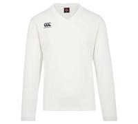 Canterbury Classic Long Sleeve Cricket Overshirt per Uomo, Nero o Bianco, XS
