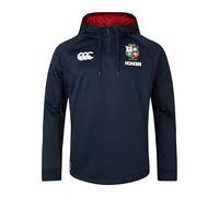 Canterbury of New Zealand British And Irish Lions 1/4 Zip Felpa con Cappuccio, Zaffiro Scuro, XS Uomo