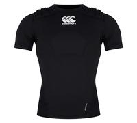 Canterbury Gilet protettivo da rugby per bambini, nero/bianco/argento, LB