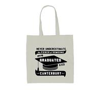 Canterbury Graduate - Borsa Tote IN Tela - Studente Uni University Grad Love