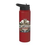 Canterbury Inghilterra La Cattedrale della Città Santa Stainless Steel Insulated Water Bottle