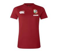 Canterbury Jersey di Cotone da Donna, British And Irish Lions, Red Dahlia, 42