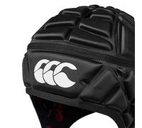Canterbury Junior Unisex Caschetto da rugby Raze | Casco con copertura totale | Sottogola con bordi morbidi | Fori per ventilazione | Caschetto con imbottitura in schiuma Black/True Red XS