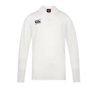 Canterbury Junior Unisex Polo a Maniche Lunghe da Cricket