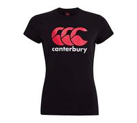 Canterbury Logo T-Shirt, Donna, Nero, 12