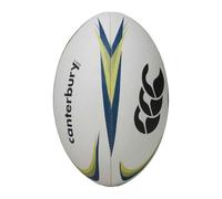 Canterbury Mentre Rugby Ball Pallone, Adulti Unisex, White/Lime/Blue (Multicolore), 4