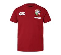 Canterbury of New Zealand British And Irish Lions Cotton - Camicia Niños Unisex, Red Dahlia,