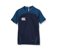 Canterbury of New Zealand - Maglia da Rugby Vapodri Evader per Bambini, Taglia M, Colore: Blu Navy