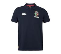 Canterbury Pique Polo Shirt | Cotton Blend | Official British & Irish Lions Licensed Product, Zaffiro Scuro, S Uomo