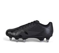 Canterbury Stamped Grndbrk Team, Stivali Unisex-Adulto, Nero/Argento Metallizzato, 45.5 EU