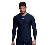 Canterbury, Thermoreg Fluro Long Sleeve Base Layer, Maglia, Uomo, Blu (Navy), S