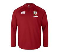 Canterbury Top da Uomo British And Irish Lions Everest 1° Strato, Red Dahlia, S