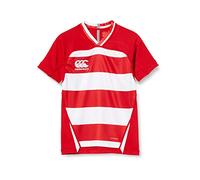 Maglia a righe per bambini Canterbury Vapodri Evader Rouge 14 anni