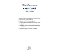 Canti orfici: e altre poesie