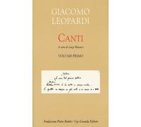 Canti (Vol. 1) [Paperback] [Oct 17, 2019] Leopardi, Giacomo and Blasucci, Luigi