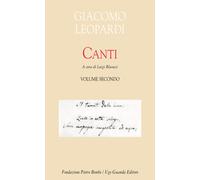 Canti. Vol. 2 - Leopardi Giacomo
