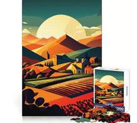 Cantina in Toscana - Puzzle da 1000 pezzi per adulti - Stimolo cognitivo - Evasione consapevole - Chiusura ermetica - Regalo per le vacanze (38x26cm)