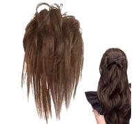 Cantina per estensione per capelli, panna per capelli ricci | Wig di costume elegante regolabile elastico,Fanti disordinati naturali, estensioni dei capelli coda di cavallo per uscire, donne