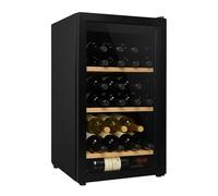 Cantina per vino di servizio 22 bottiglie - Cornice nera - Piastrelle in legno