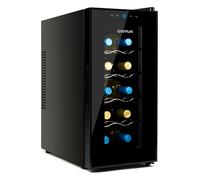 G3 Ferrari G90047 Frigorifero per Bottiglie Riservetta 10", 28 Litri, Display LED, Capacità 10 Bottiglie, Basso consumo energetico, Termostato da 8° C a 18°C, Completa di Luce interna e 4 Ripiani