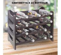 CANTINETTA CANTINOLA IN PLASTICA 4-MODULI 60x30x12 x24 BOTTIGLIE MADE IN ITALY