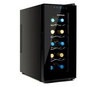 G3 Ferrari G90047 Frigorifero per Bottiglie Riservetta 10", 28 Litri, Display LED, Capacità 10 Bottiglie, Basso consumo energetico, Termostato da 8° C a 18°C, Completa di Luce interna e 4 Ripiani
