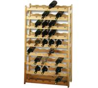 Cantinetta in legno da 54 bottiglie 63x27x120 cm Naturale