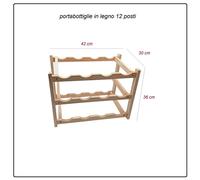 cantinetta in legno porta 12 posti bottiglie vino mobile cantina espositore bar