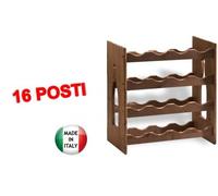 CANTINETTA IN LEGNO PORTAVINO A 16 POSTI CM.42x25x50H CANTINETTE