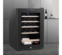 Cantinetta per vino a temperatura costante a porta singola, cantinetta per vino indipendente con pannello di controllo intelligente e porta in vetro, 5-22 ℃, capacità 62 litri, 85 W, silenzioso