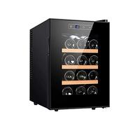 Cantinetta per vino da 12 bottiglie Frigo a doppia zona da incasso o libera installazione Cantinetta per vino con sistema di raffreddamento a compressore Porta in vetro temperato reversibile Assorbime