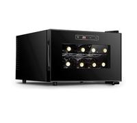 Cantinetta Per Vino Elettronica Orizzontale, Frigo Per Vino Rosso E Bianco Indipendente, Piccola Cantina Per Vino Da Bar Domestico Da 8 Bottiglie, Controllo Digitale, Porta In Vetro, Mini Frigorifero