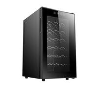 Cantinetta per vino/frigorifero da 68 litri, frigorifero per bevande, piccolo mini birra rossa e soda, display digitale della temperatura, porta in vetro a doppio strato, compressore silenzioso