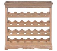 Cantinetta per vino marrone in MDF, 70 x 22,5 x 70,5 cm, spazio per 24 bottiglie, scaffale aperto con ripiano per soggiorno, sala da pranzo, corridoio, elegante conservazione e stoccaggio