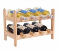 Cantinetta Porta Bottiglie Vino In Legno 8 posti Cantina componibile impilabile