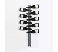 Cantinetta Portabottiglie da parete in plexiglass BIBENDA BIG Dimensioni 6x11x100 cm contiene 13 bottiglie Trasparente Fumè fumè